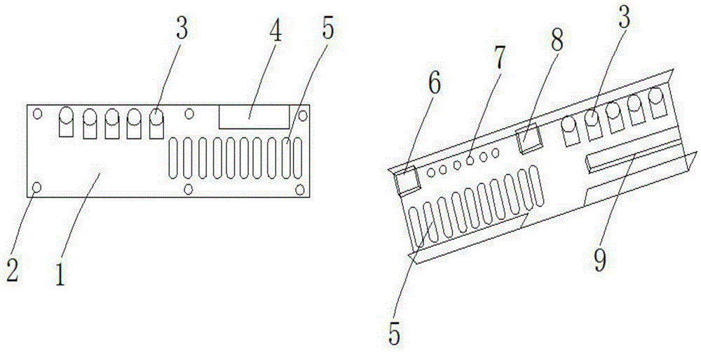 Rear-mounted key box for flat panel television