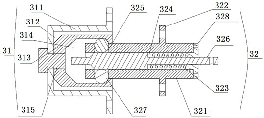 Locking piece, connector and cryogenic rocket system