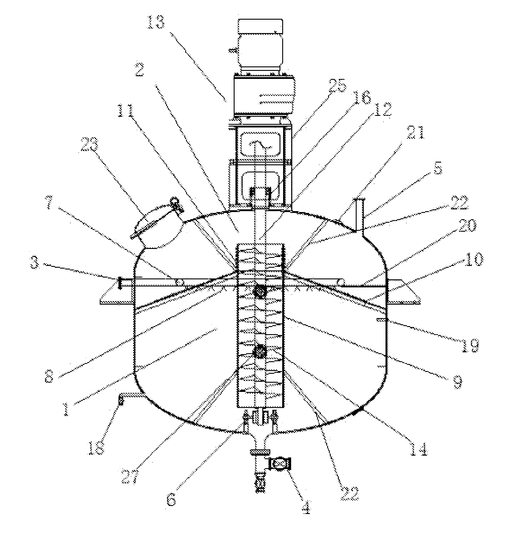 Defoaming apparatus for high-viscosity pure-chitosan spinning solution