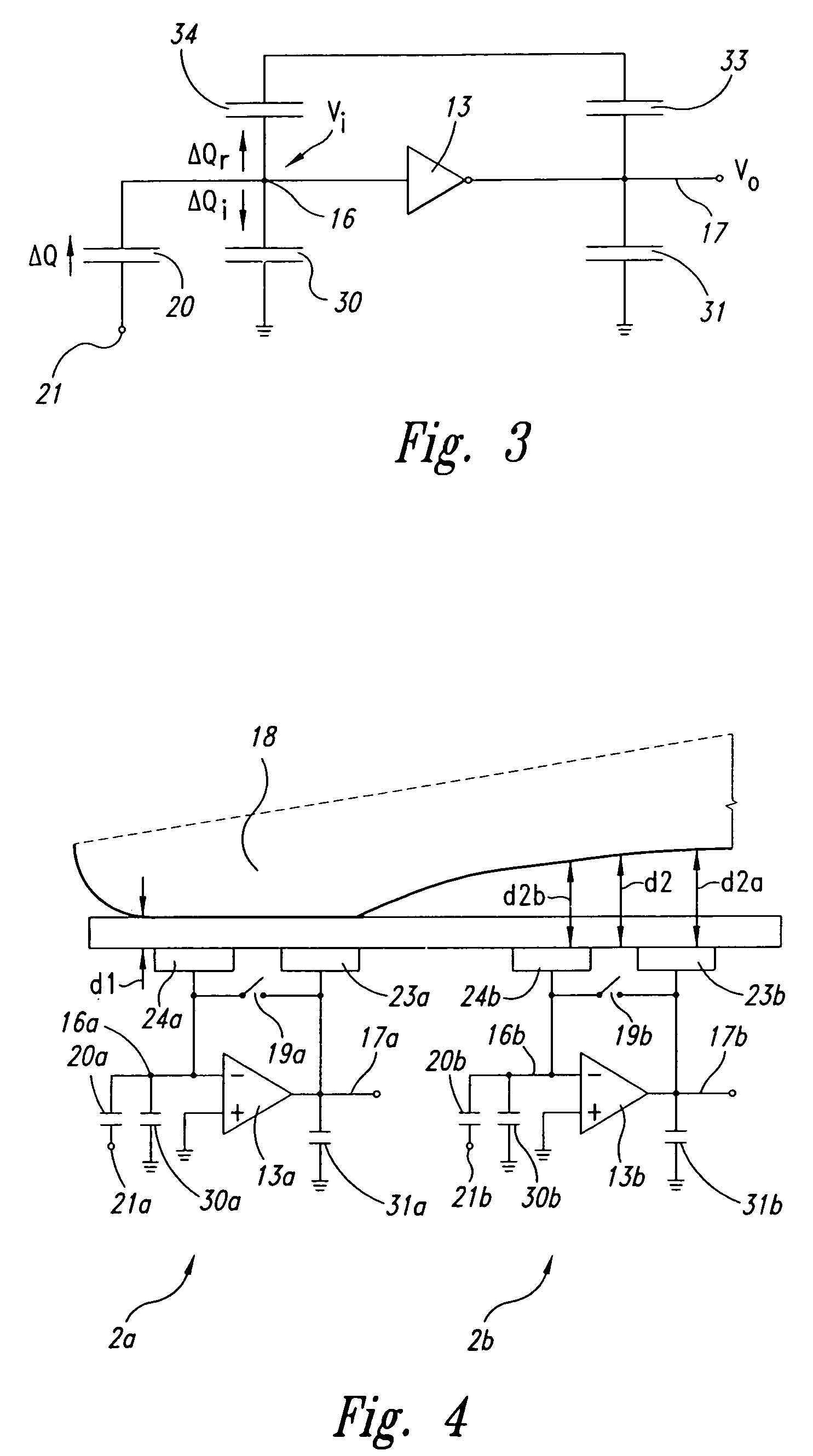 Capacitive distance sensor