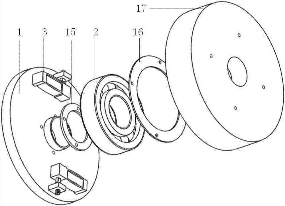 Clamping force-adjustable tangential driving type rotary inertial piezoelectric actuator and method