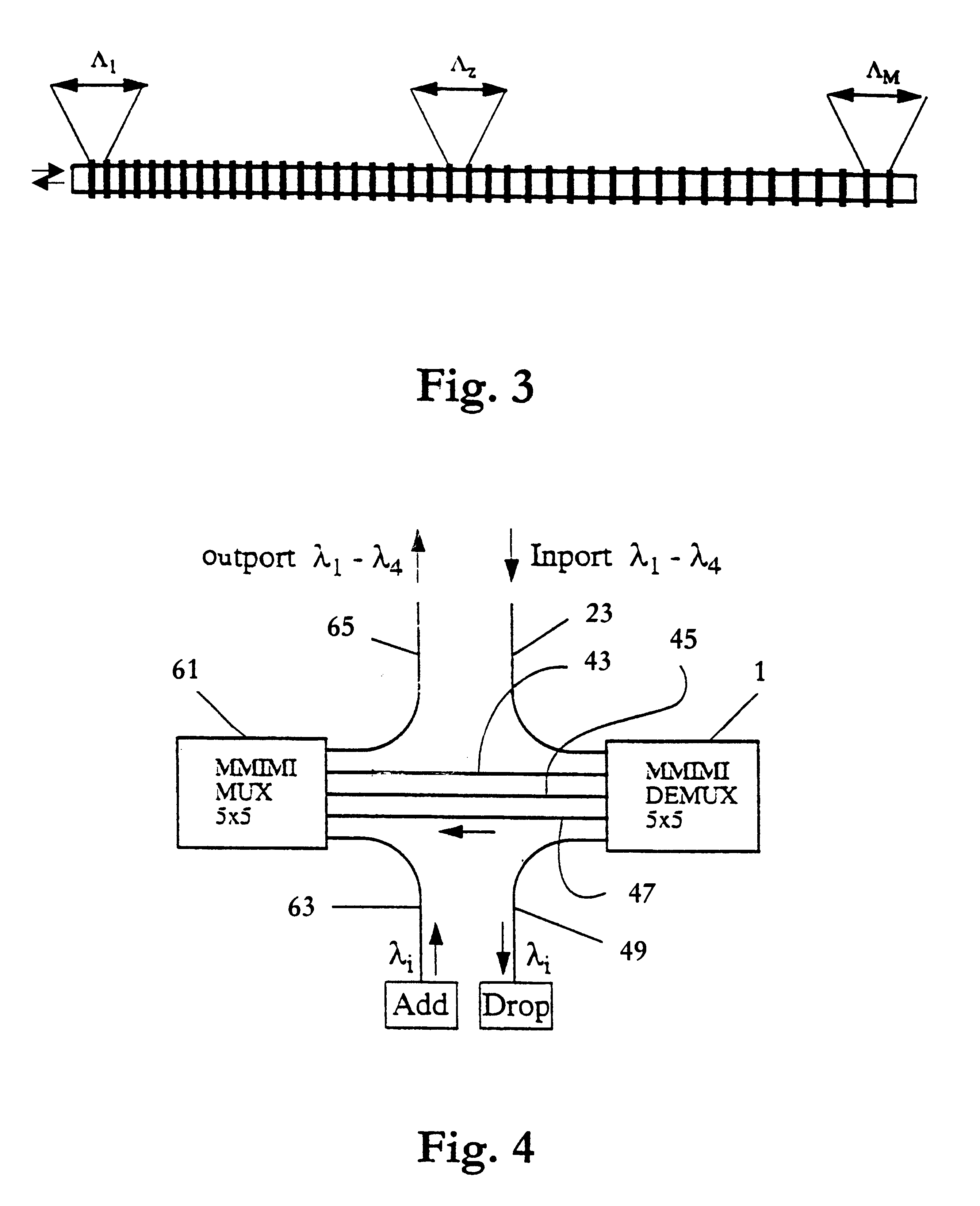 Device for multiplexing/demultiplexing and method therewith