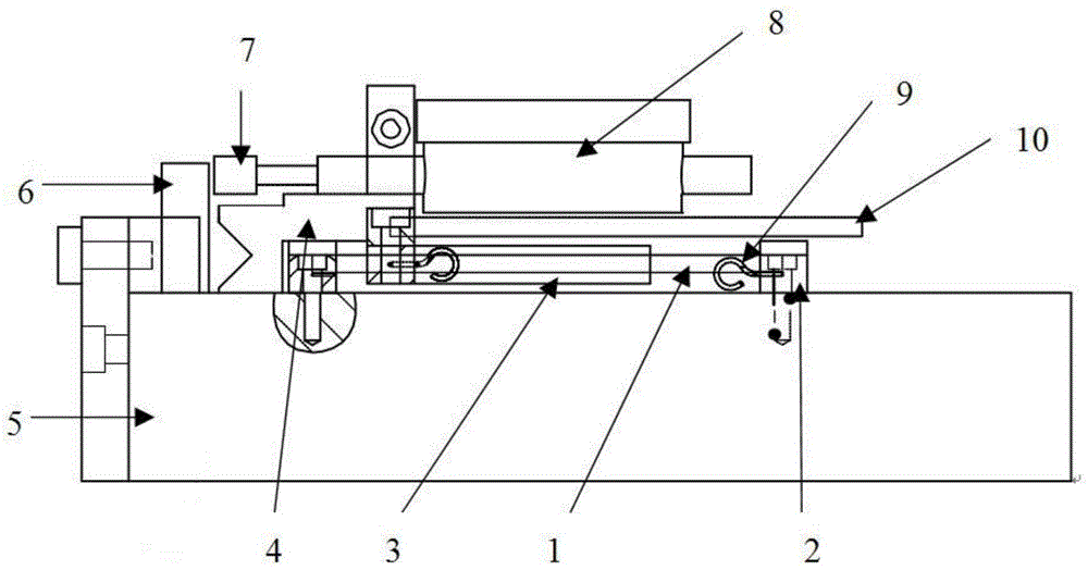 Measuring device for lateral expansion of impact specimen