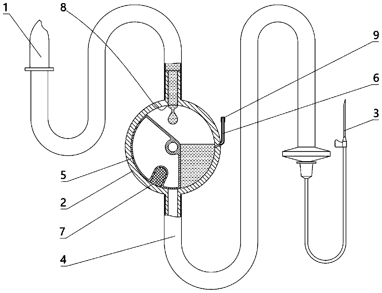 Medical infusion apparatus having function of preventing blood return