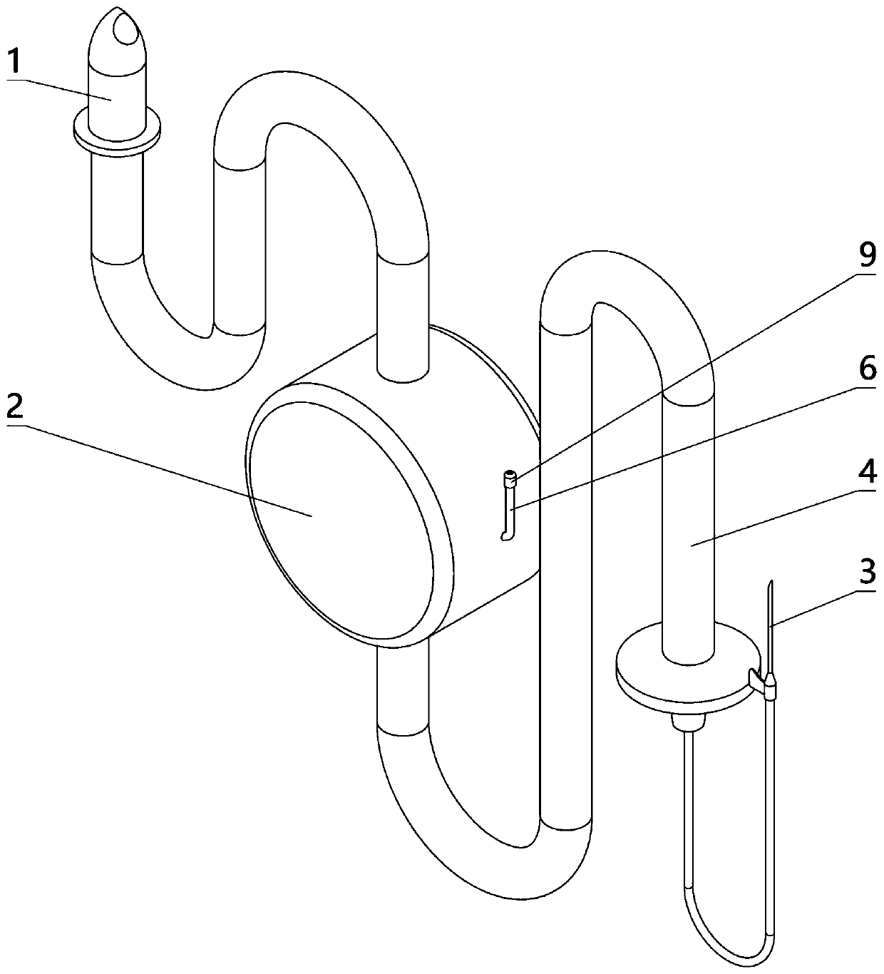 Medical infusion apparatus having function of preventing blood return