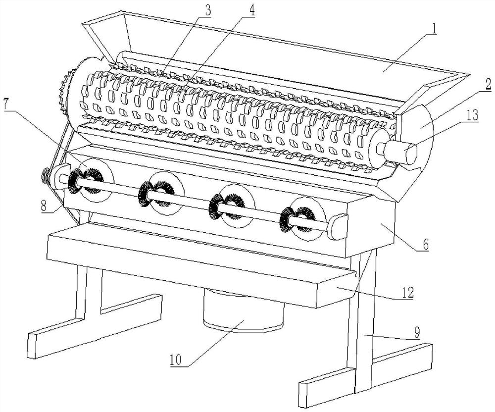 Medical waste cleaning treatment device