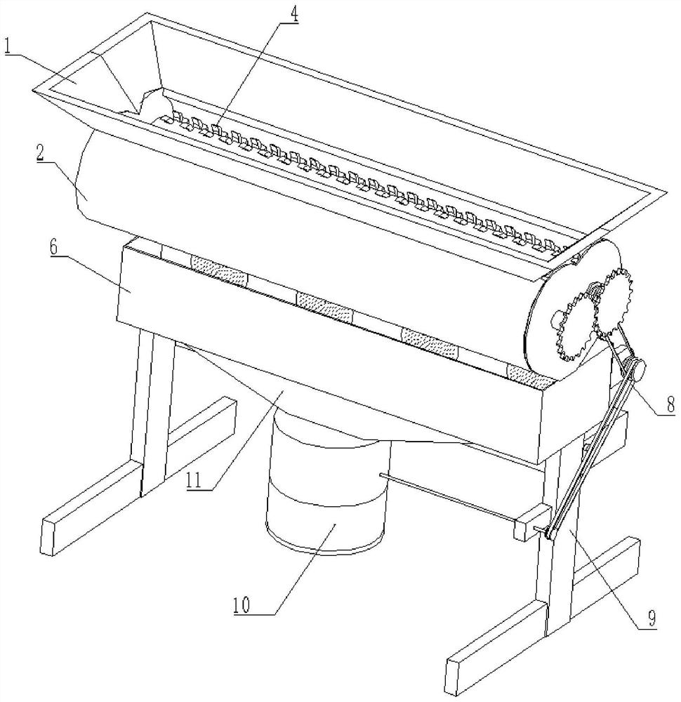 Medical waste cleaning treatment device