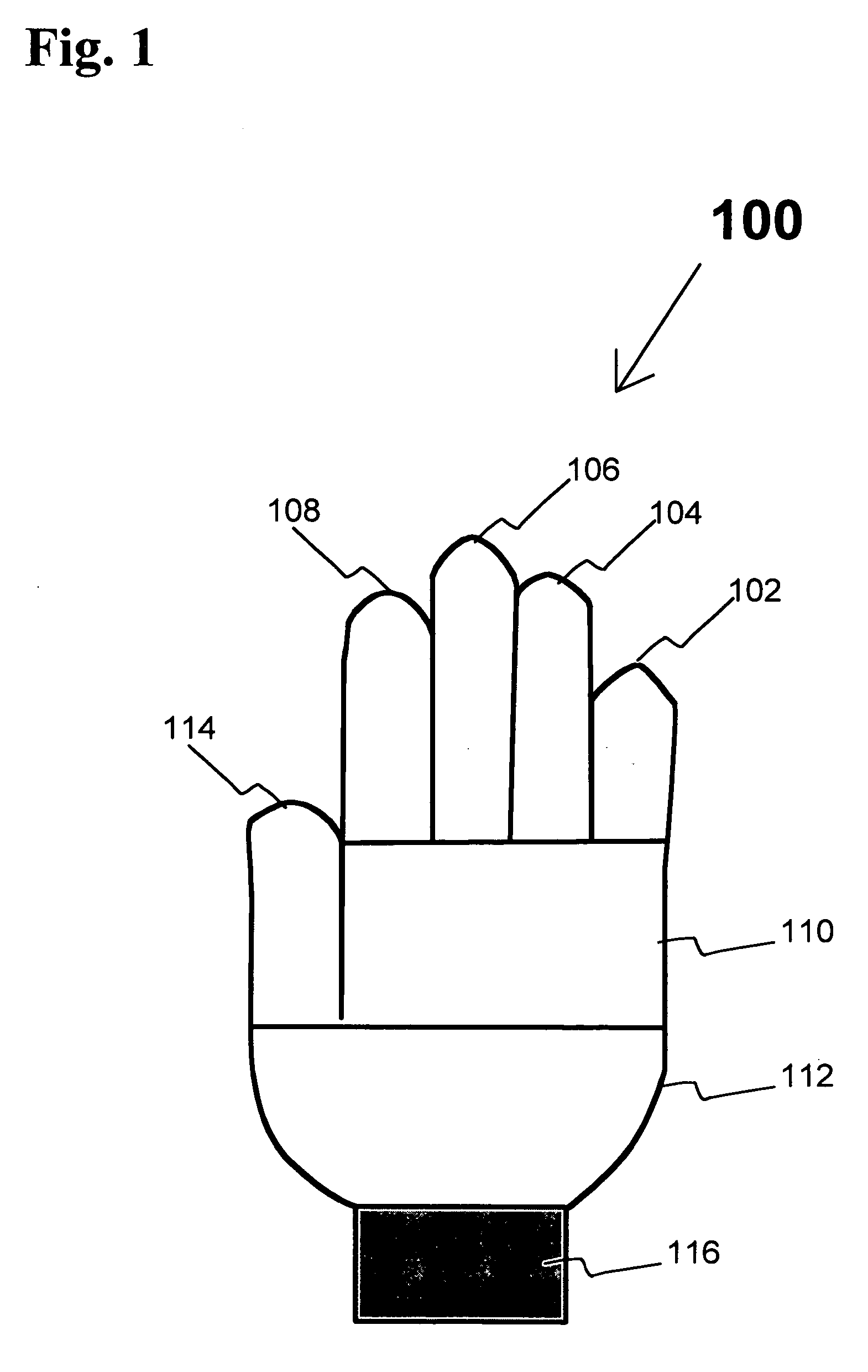 Selective multiple yarn reinforcement of a knitted glove with controlled stitch stretch capability