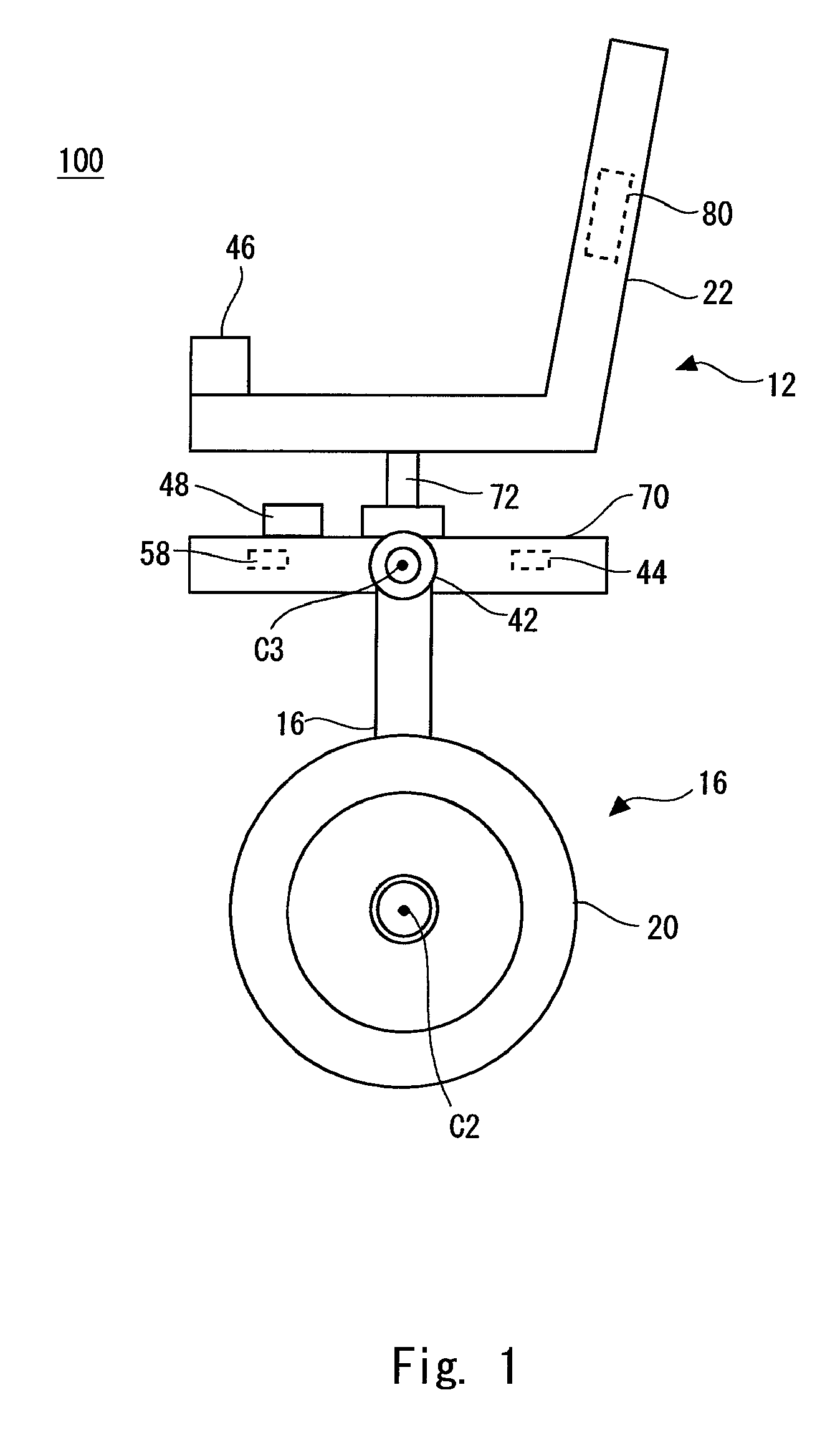 Inverted pendulum type moving body and method of controlling the same