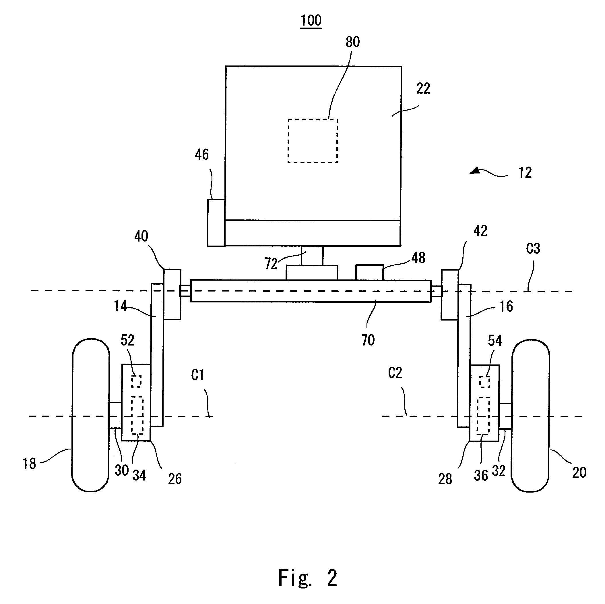 Inverted pendulum type moving body and method of controlling the same