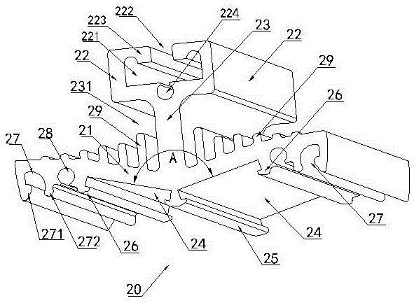 Heat dissipation structure of led lamp and led energy-saving lamp adopting the heat dissipation structure