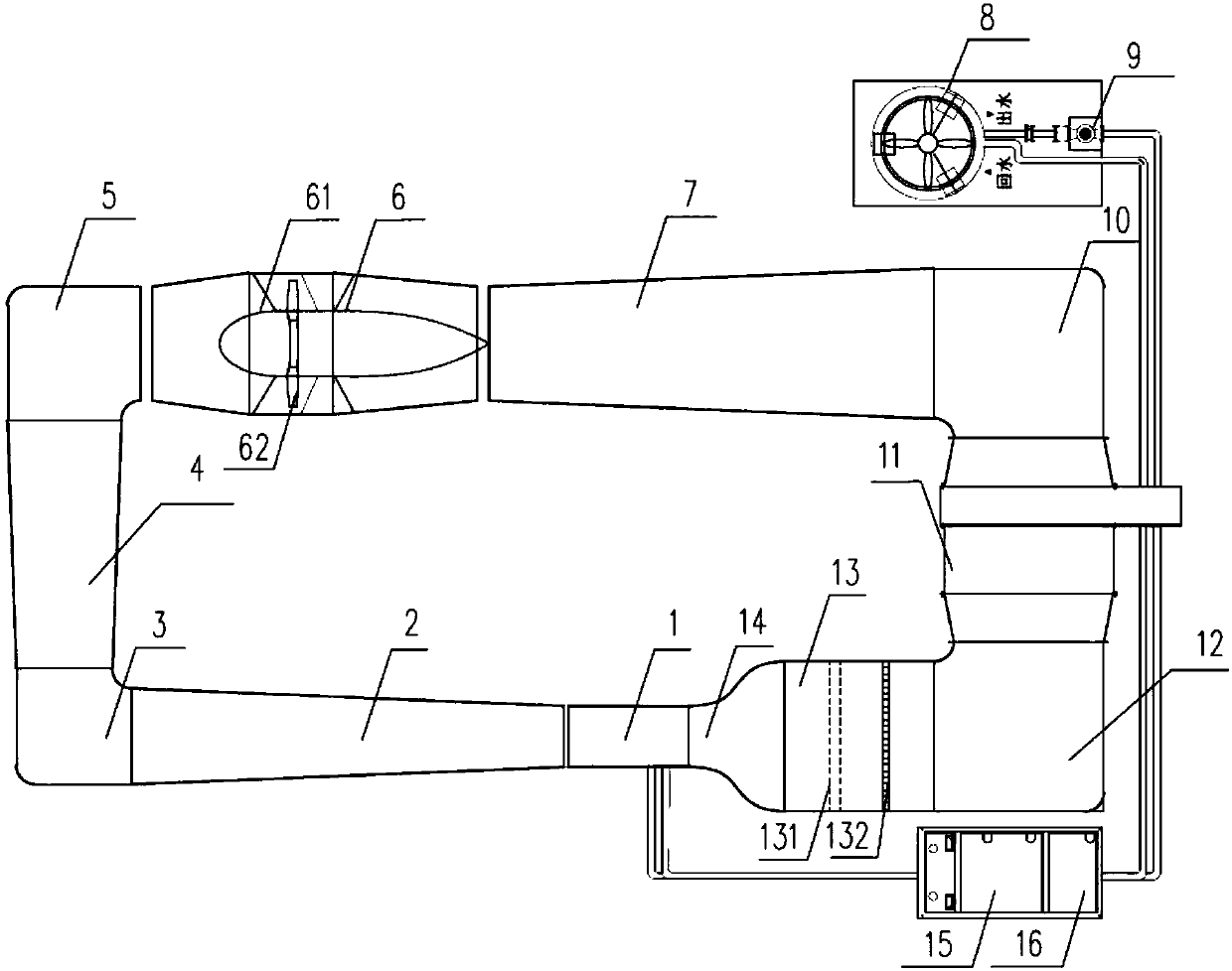 Low-temperature air-cooled heat exchanger performance detection testbed