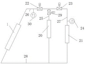 Intelligent-control solar thermal collector system and sounding stave thereof