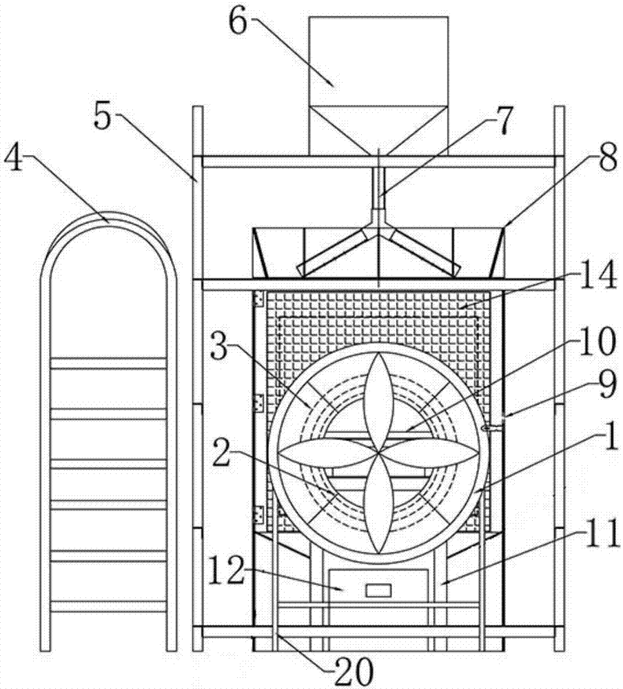 Experiment device for detecting wind and sand resistance of bridge support