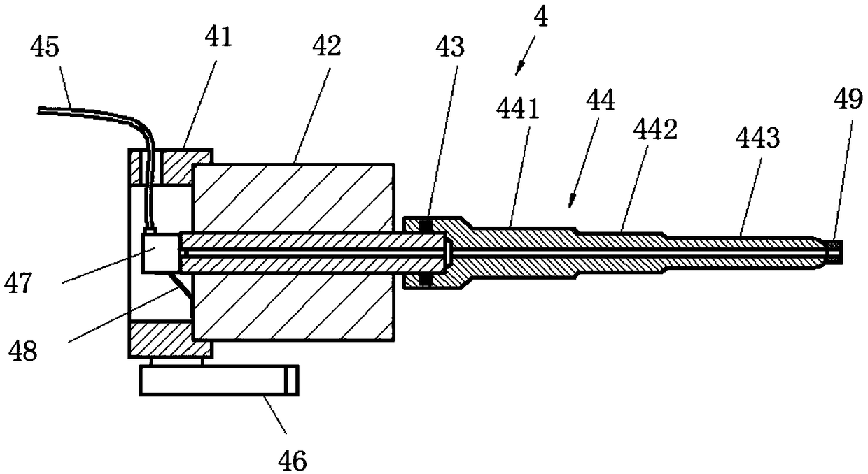 Through hole thread detection equipment