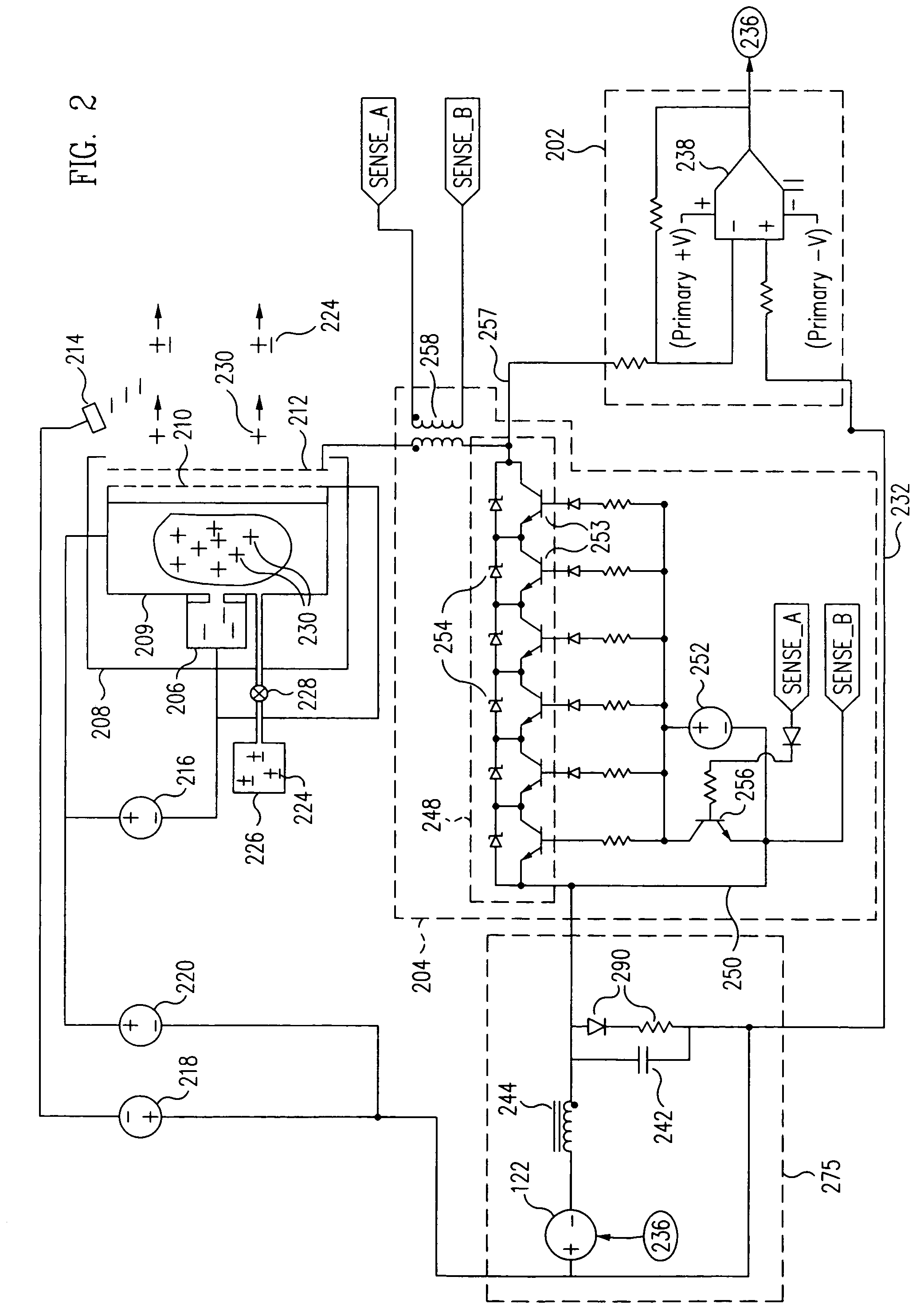 Ion engine grid arcing protection circuit