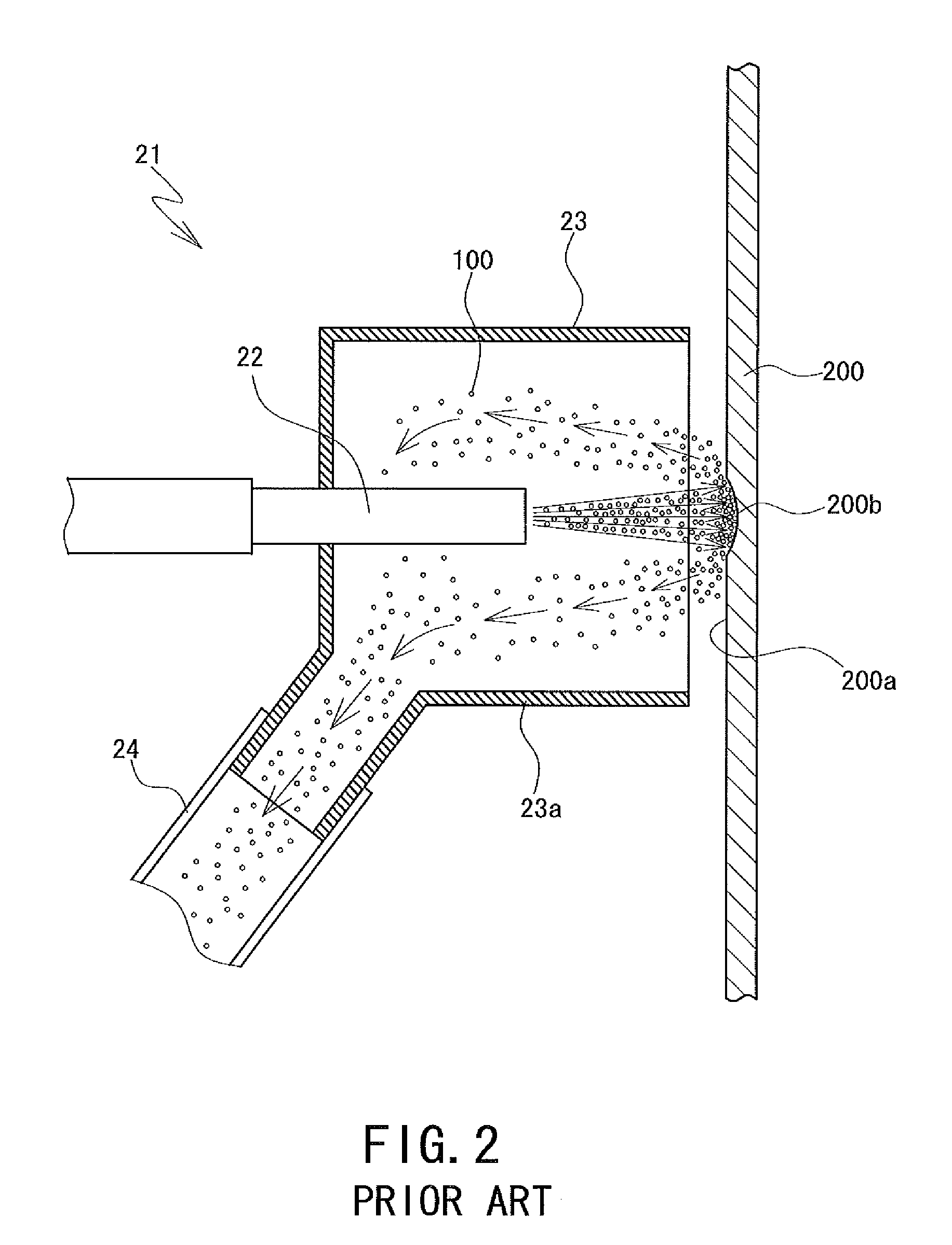 Blasting apparatus and method for blast processing