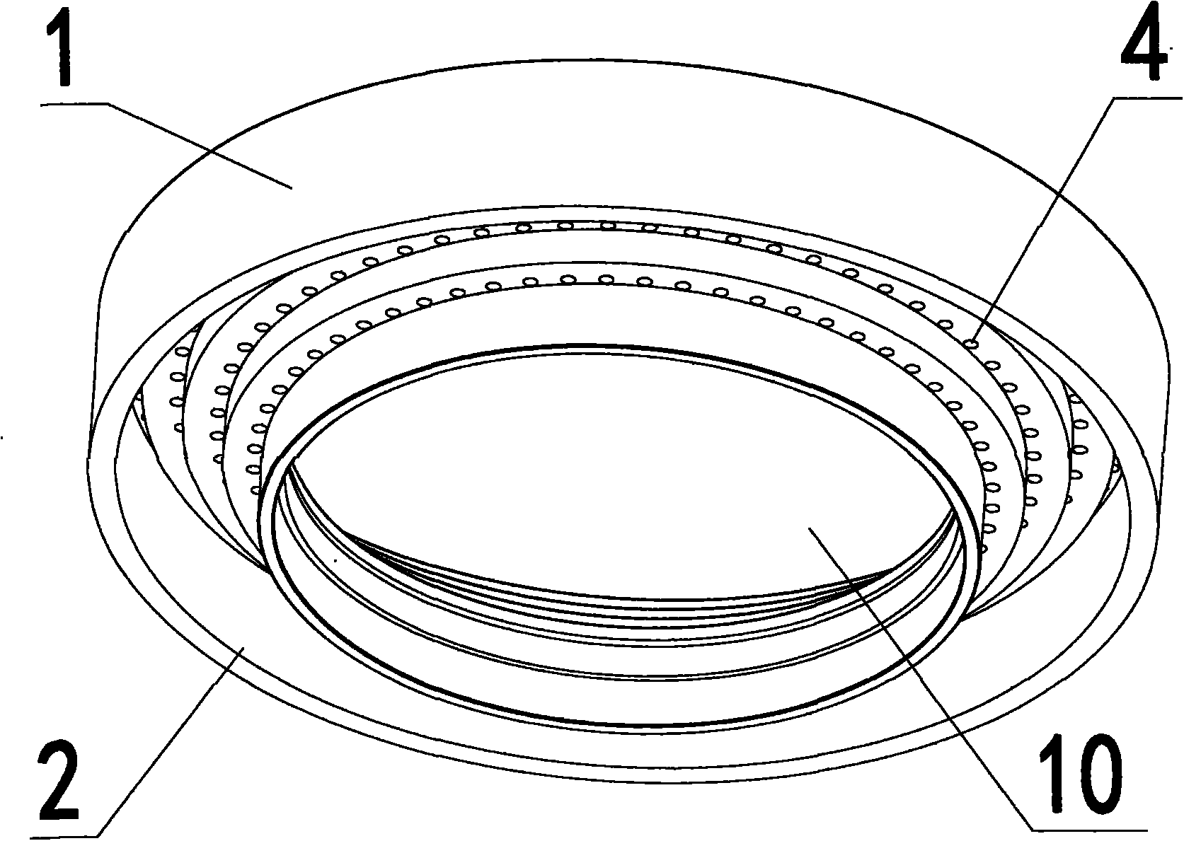 Outer burner cap for fuel gas type burner