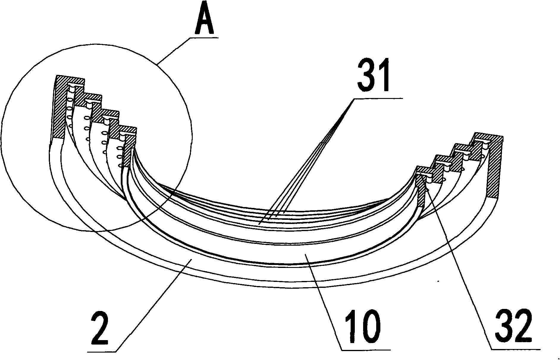 Outer burner cap for fuel gas type burner