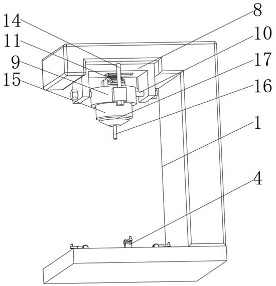 Mechanical machining device for hardware parts