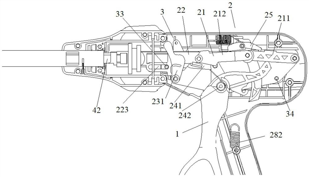 A driving device and a stapler for an intracavitary surgical stapler