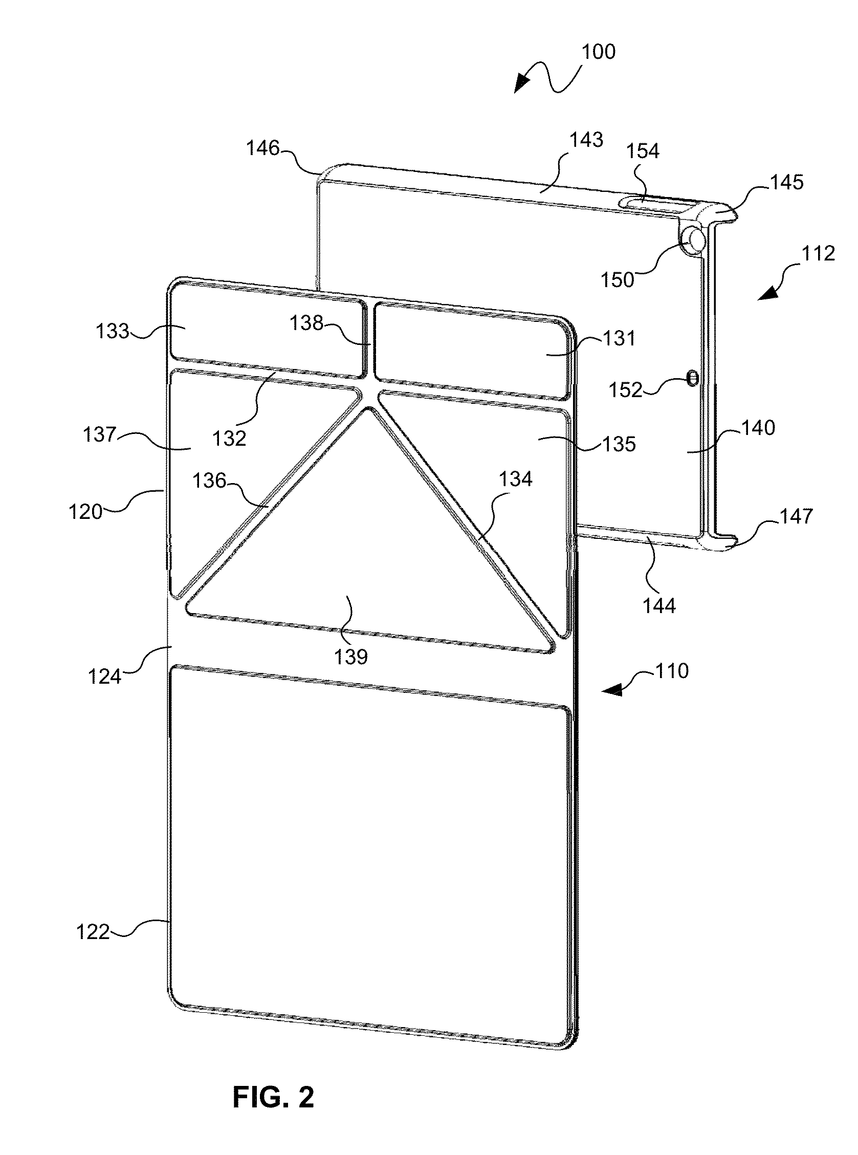 Modular electronic device case for use with tablet-shaped electronic devices