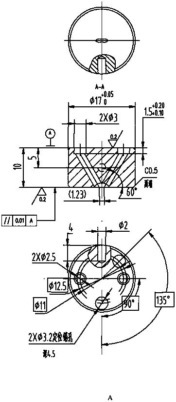 Connecting device for abrasive extrusion grinding in oil duct hole and nozzle hole of needle valve body