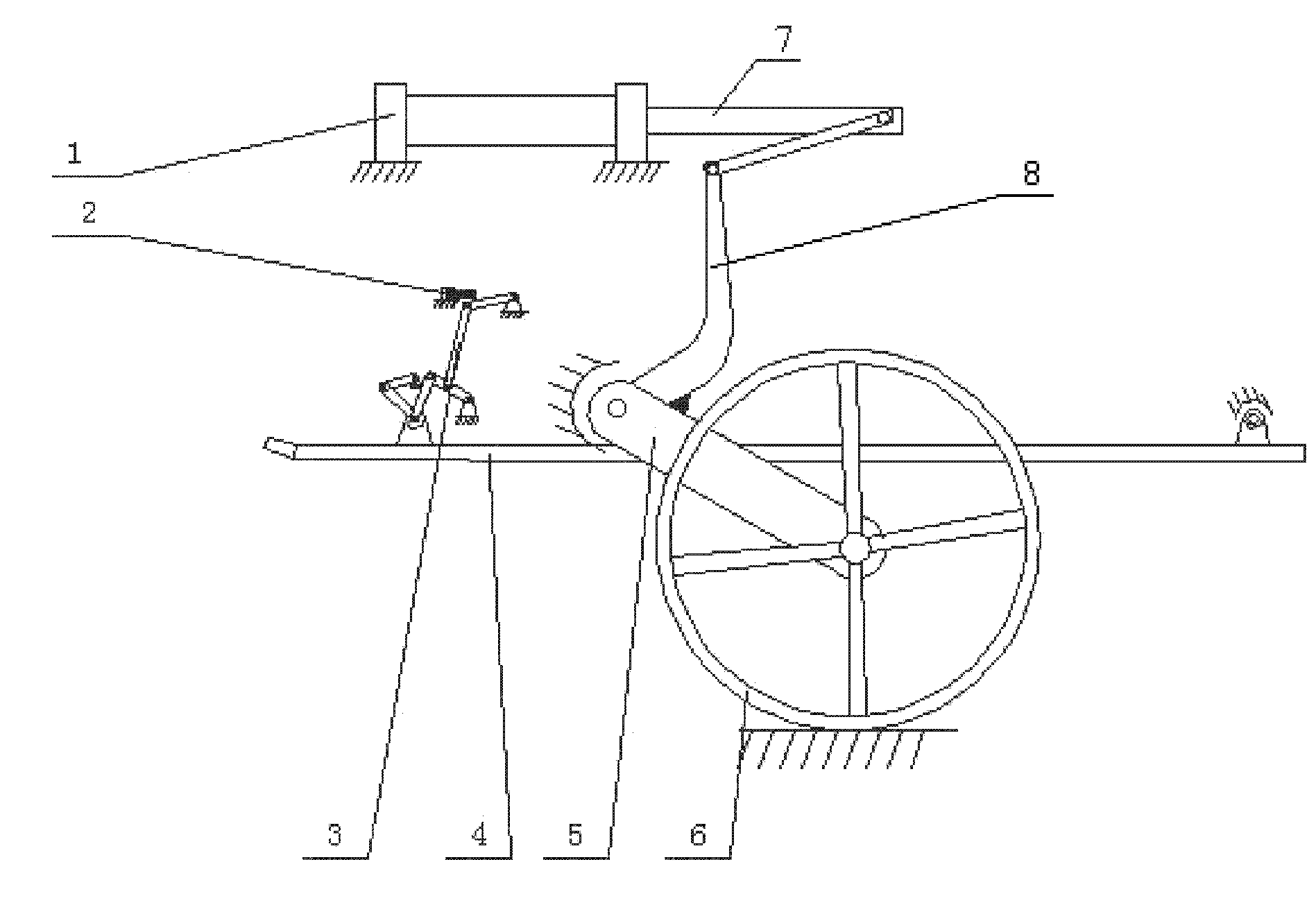 Electric profiling mechanisms of paddy rice transplanter