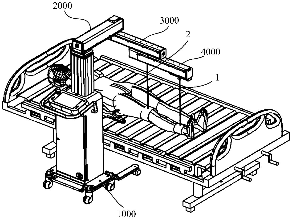 Robot of suspension type for lower limb rehabilitation training