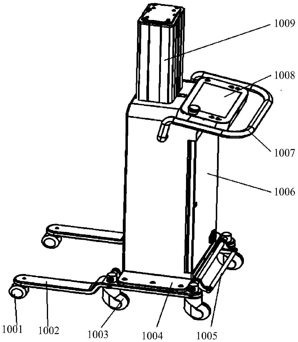 Robot of suspension type for lower limb rehabilitation training