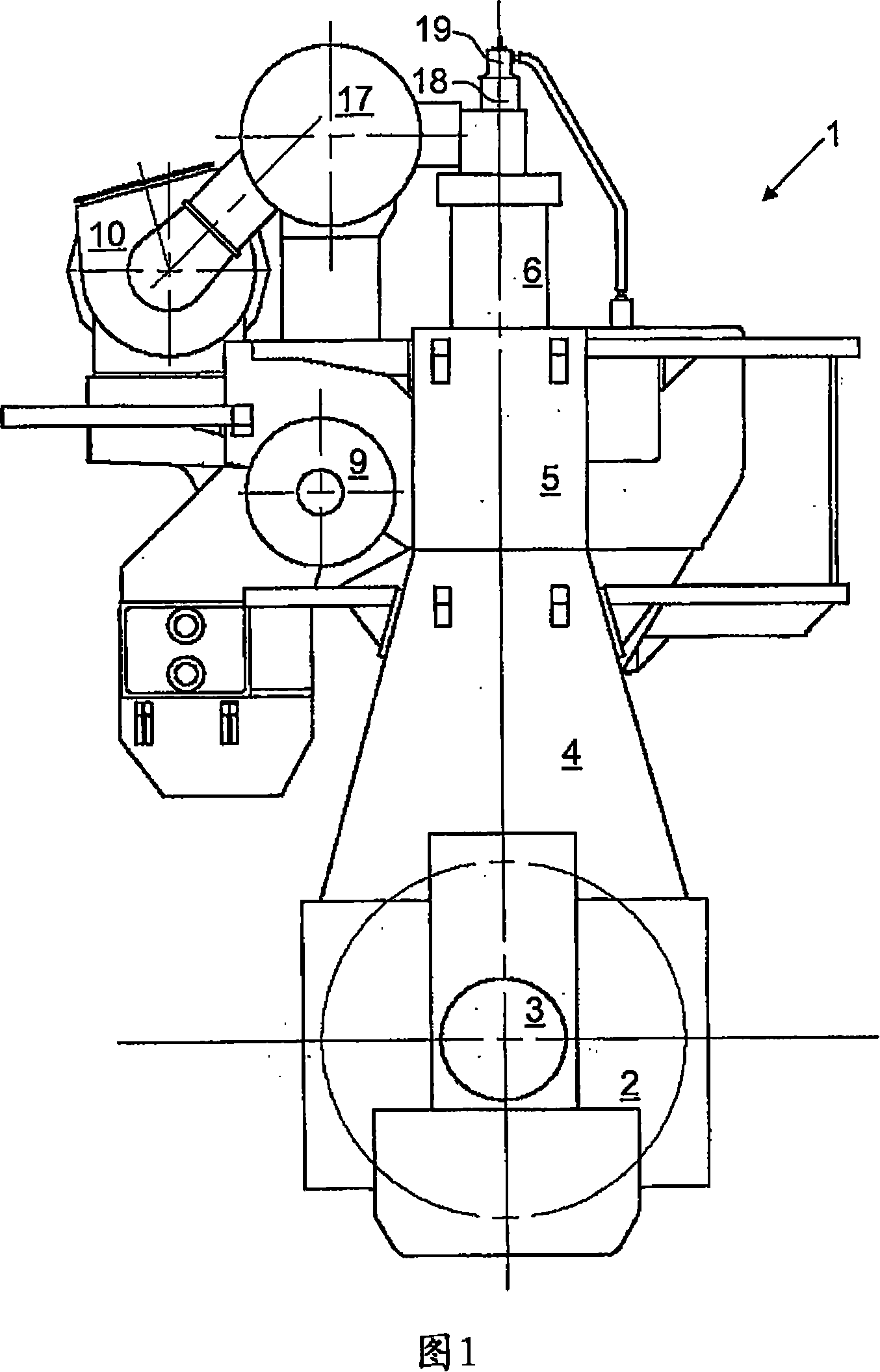 Macrotype double ram stroke diesel engine with hydraulic actuating exhaust valve