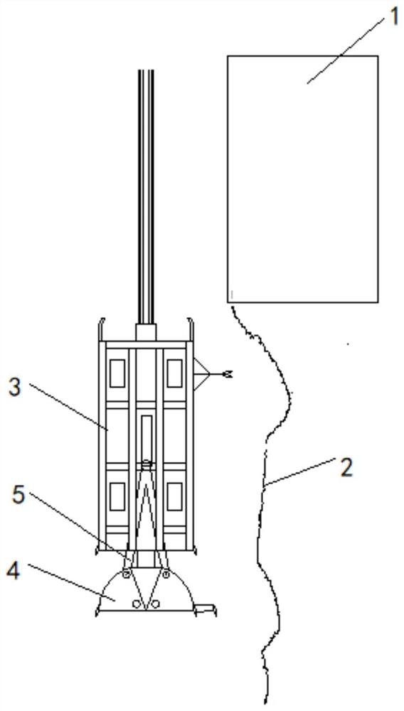 Construction method for underground diaphragm wall under condition of irremovable underground obstacle