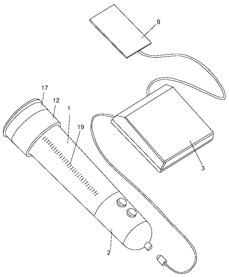 Therapeutic instrument for male genital organs