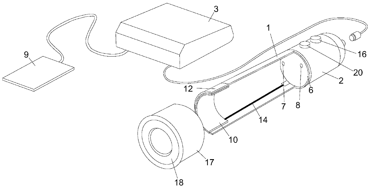 Therapeutic instrument for male genital organs