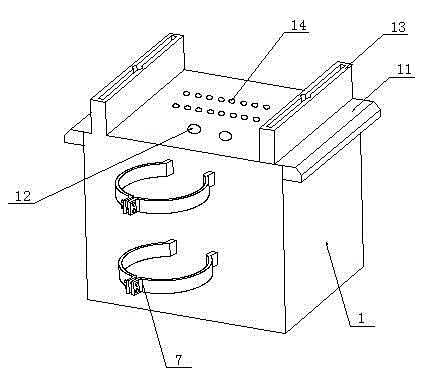 Distribution box for intelligent cable line fault online monitoring system