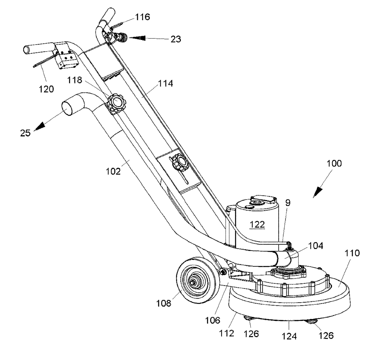 Rotary surface cleaning tool