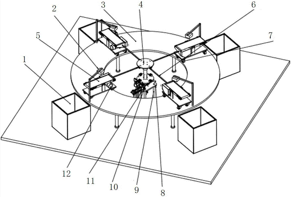 Small automatic express package sorting machine and sorting method thereof