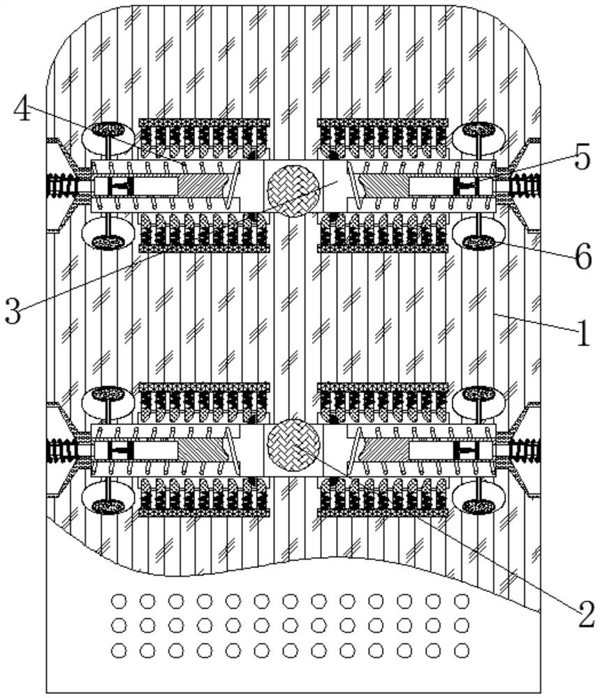 Damping protection device for household intelligent Bluetooth sound box during falling