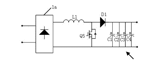 High-power switching power supply circuit with multiple outputs