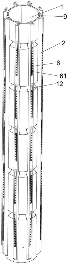 Internal expansion type steel pipe pile for extra-long steel trestle in complex sea area environment