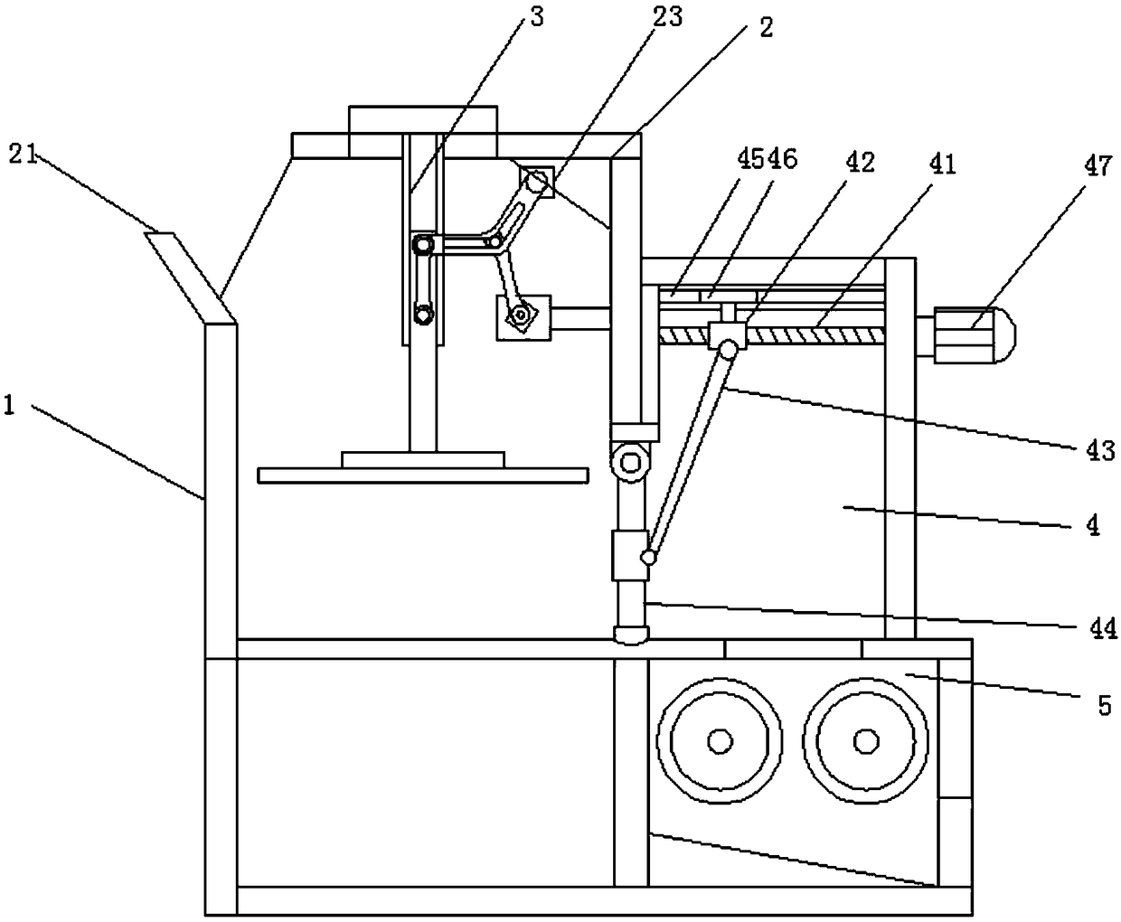 Building material recycling and smashing device