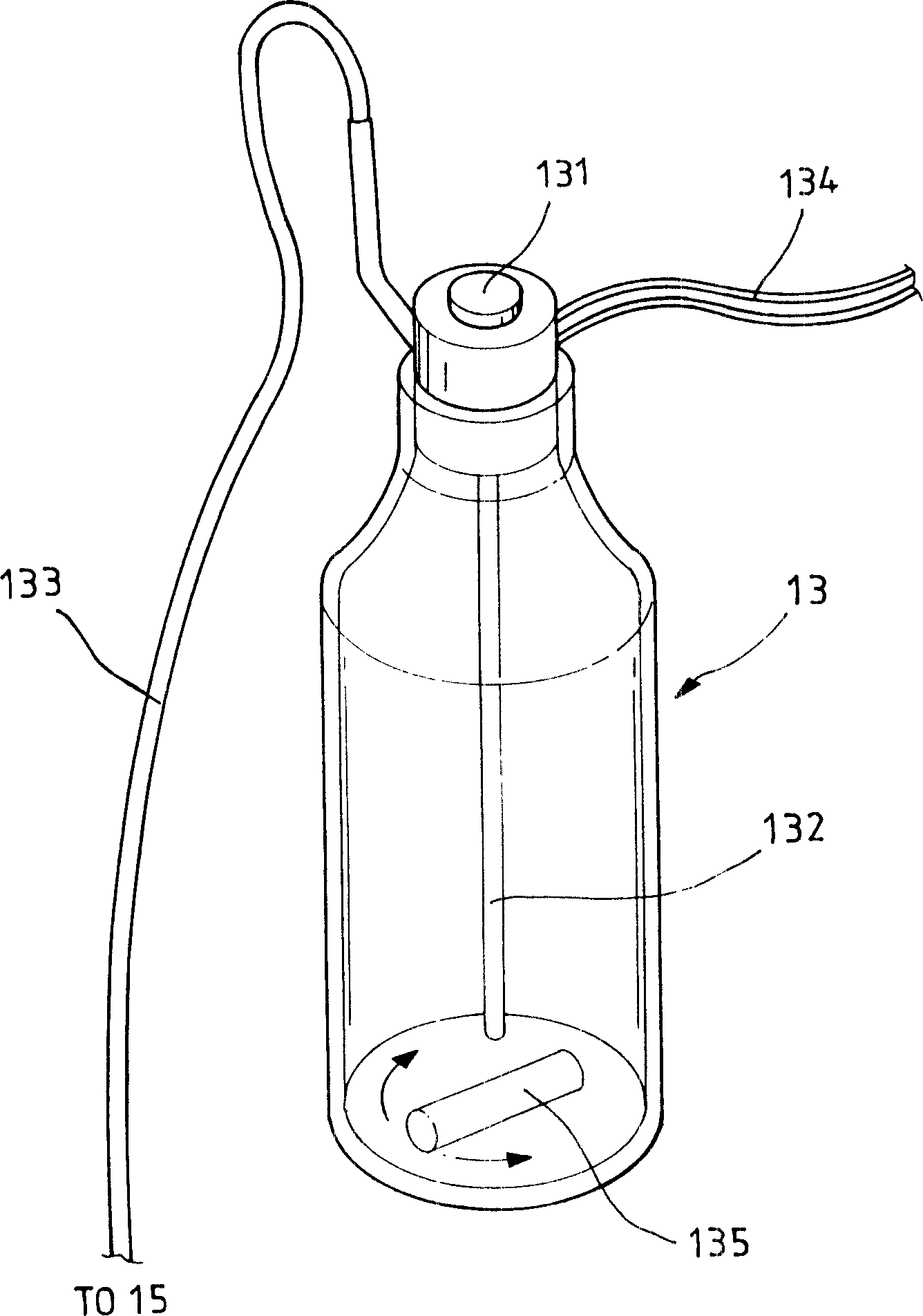 Direct-through automatic-stirring dropping liquid integrating apparatus