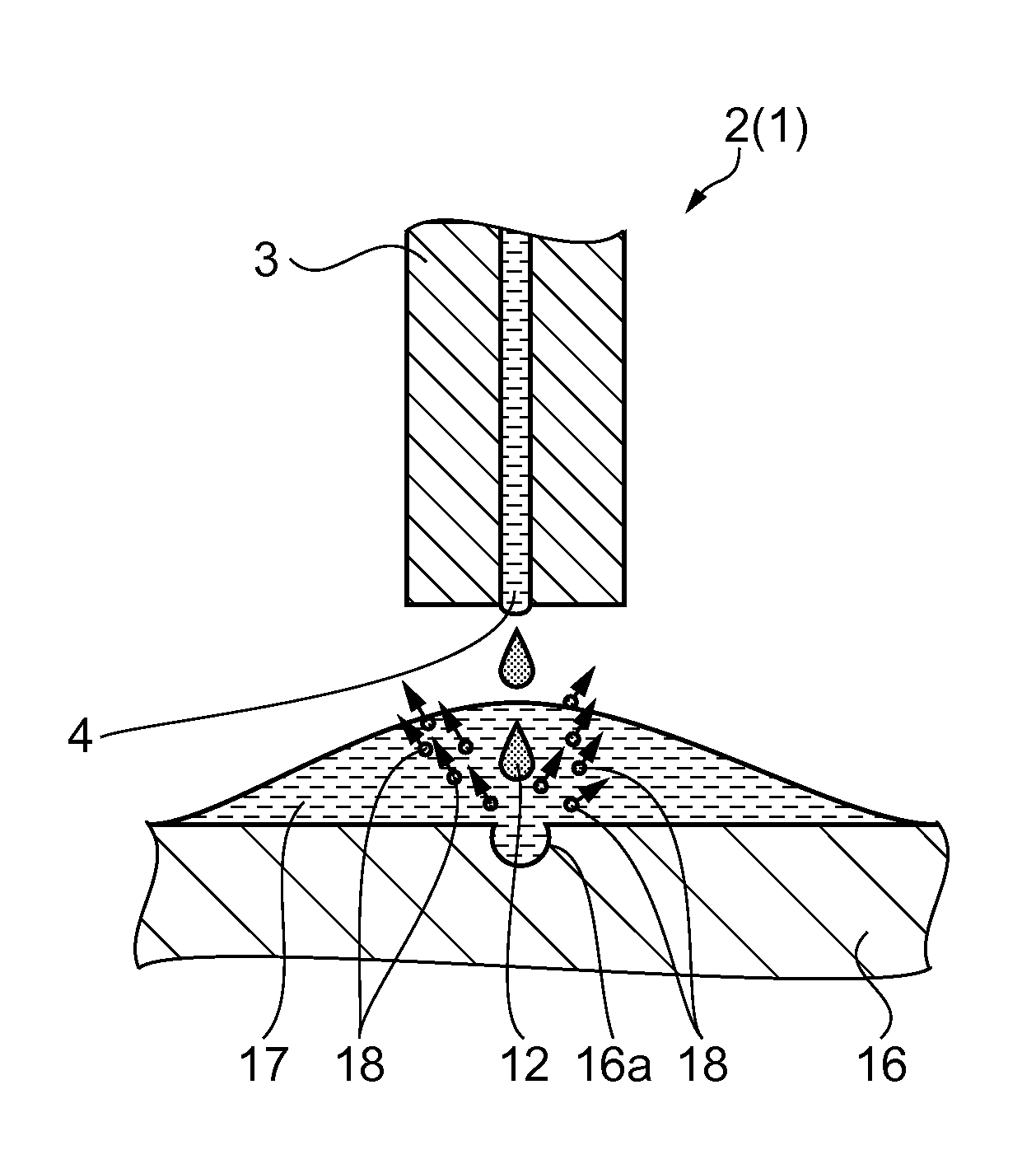 Cellular tissue dissection method and liquid ejection device