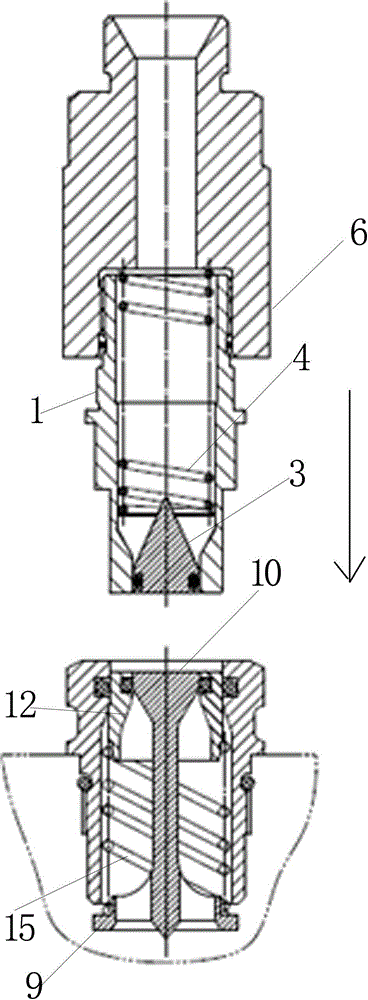 Double close quick connector