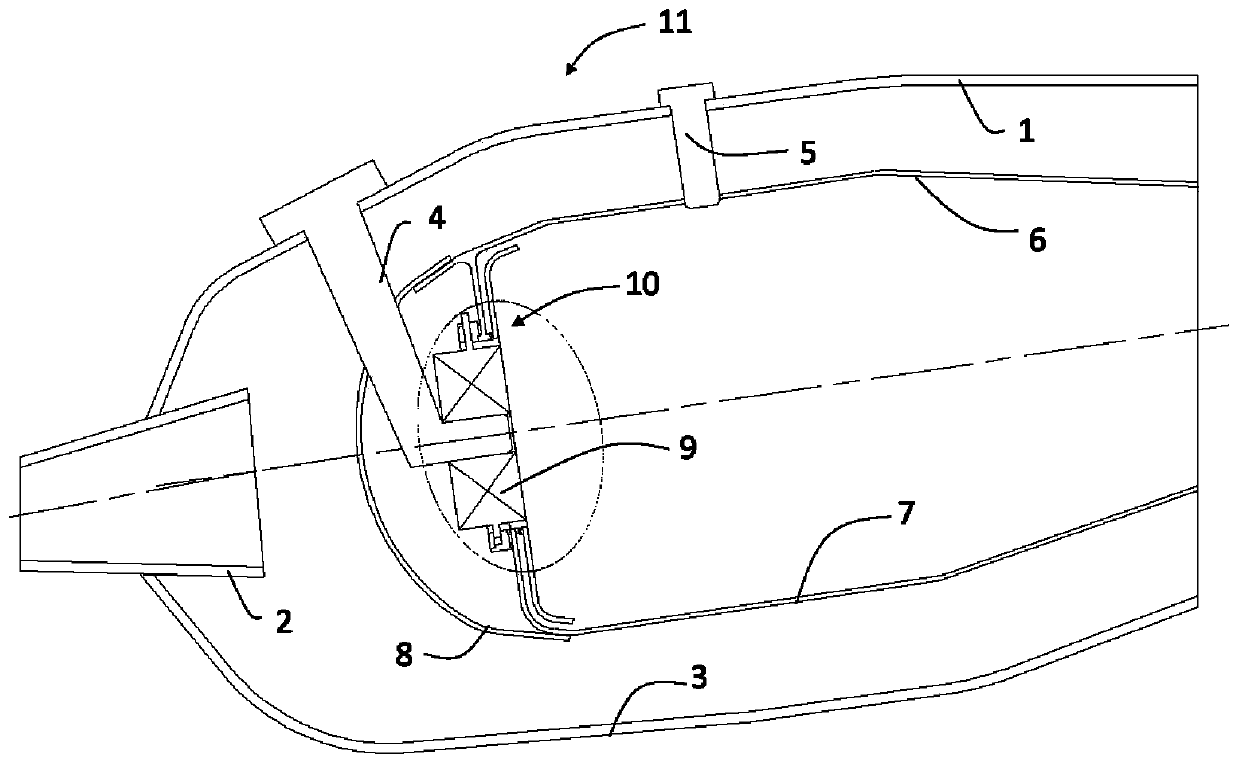 Angle-equipped cooling and positioning structure for flame tube head of aero-engine combustion chamber