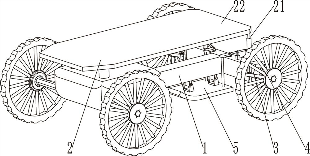 Multifunctional rice transplanter power chassis with adjustable ground clearance and wheel tread