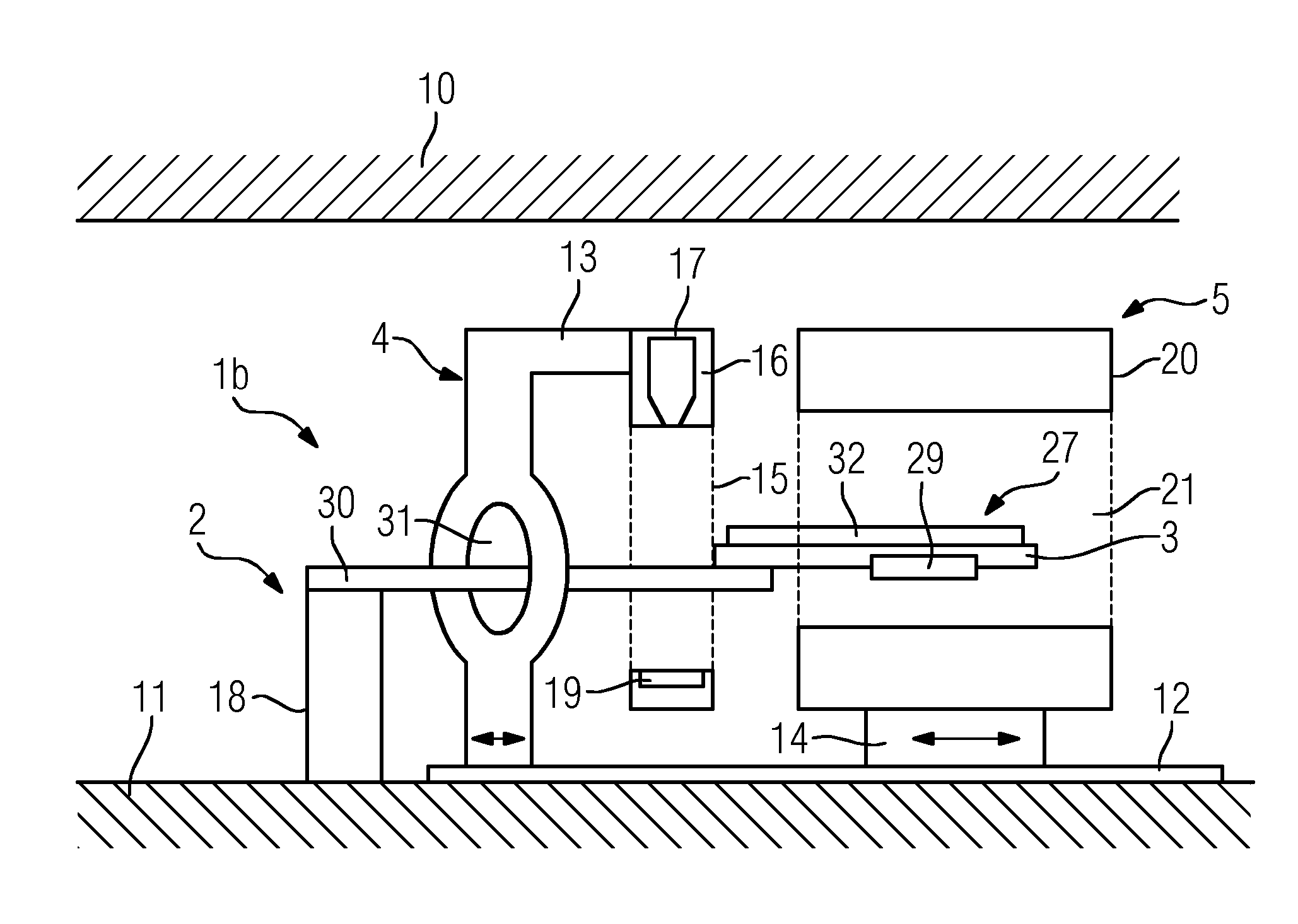 Radiotherapy treatment device comprising image acquisition device and irradiation device, and radiotherapy method