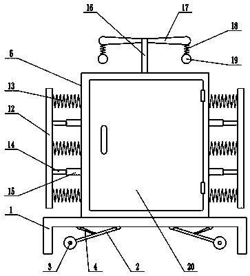 Anti-collision power distribution cabinet convenient to move