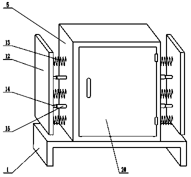 Anti-collision power distribution cabinet convenient to move