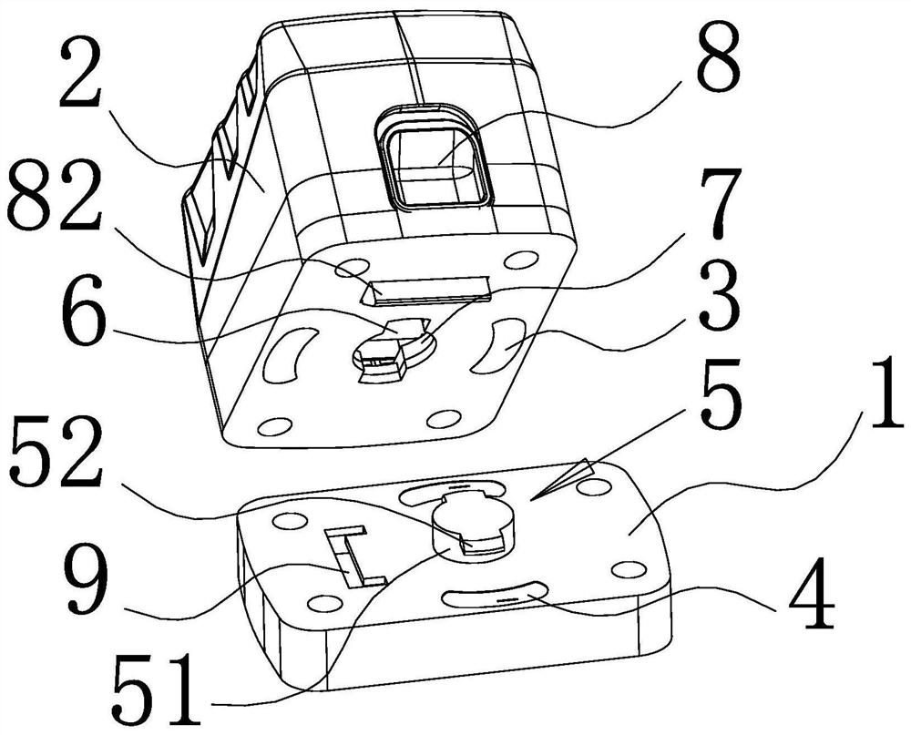 Rotary installation structure and installation method of battery pack